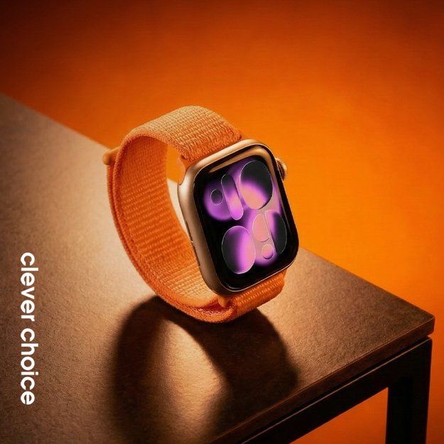 Crong Nylon - Sport Band for Apple Watch 38/40/41/42 mm (Tropical Orange)