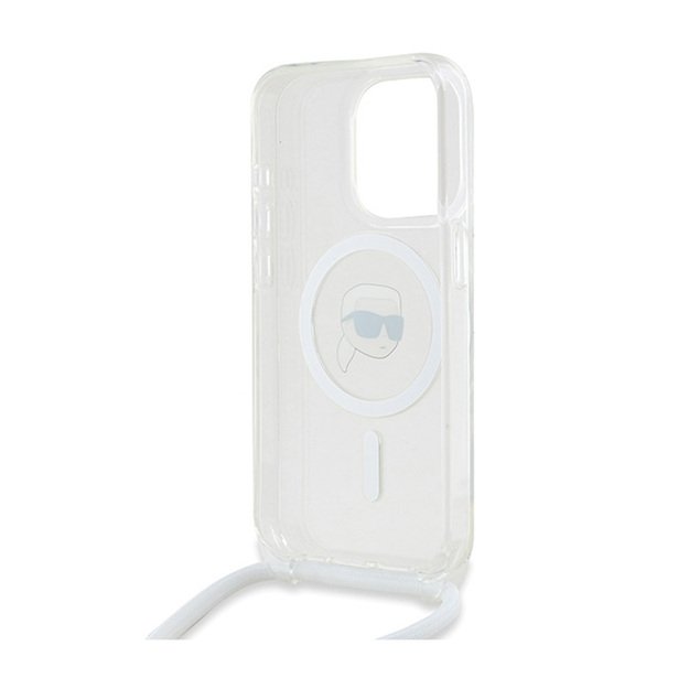 Karl Lagerfeld Crossbody IML Karl Head MagSafe – iPhone 15 Pro dėklas (skaidrus) 6