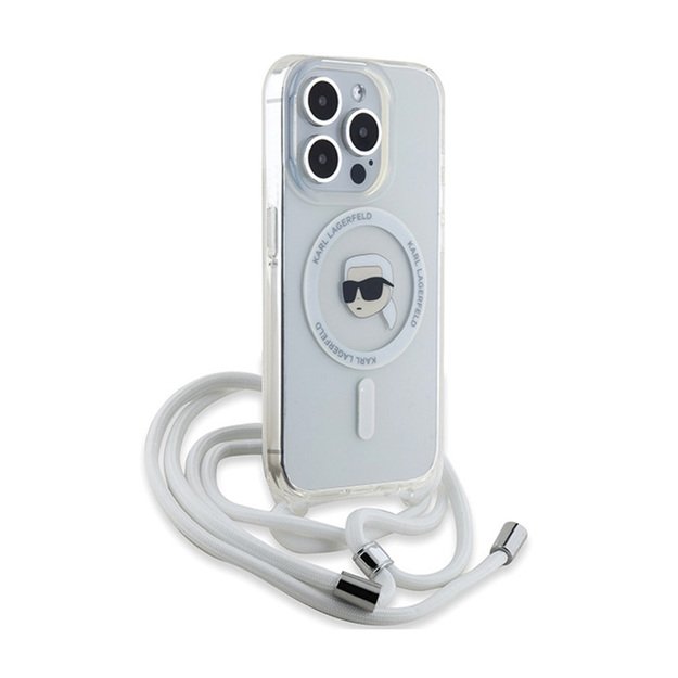 Karl Lagerfeld Crossbody IML Karl Head MagSafe – iPhone 15 Pro dėklas (skaidrus) 3