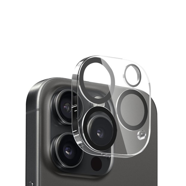 Crong Lens Shield – stiklas fotoaparatui ir objektyvui iPhone 16 Pro / iPhone 16 Pro Max 6
