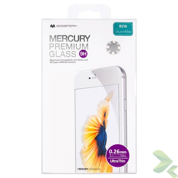 Mercury Premium Glass – grūdinto stiklo ekrano apsauga 9H, skirta Samsung Galaxy A5 (2016) 1