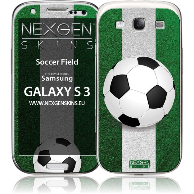 „Nexgen Skins“ su 3D efektu, skirta „Samsung Galaxy S3“ (3D futbolo aikštė)