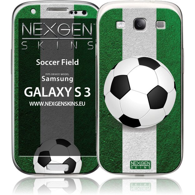 „Nexgen Skins“ su 3D efektu, skirta „Samsung Galaxy S3“ (3D futbolo aikštė) 4