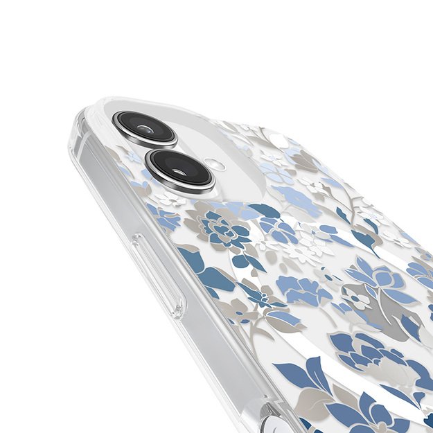 Kate Spade Niujorko apsauginiai brangakmeniai MagSafe – dėklas, skirtas iPhone 16 (mėlyna gėlių lova) 8