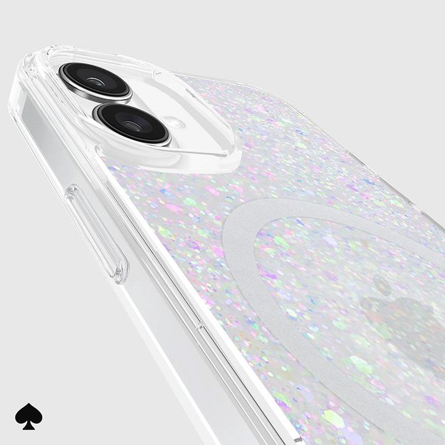 Kate Spade New York Protective MagSafe – dėklas, skirtas iPhone 16 Plus (Chunky Glitter) 16