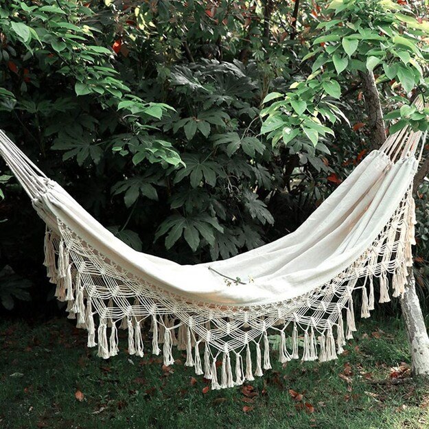 Large Hanging Hammock for Two Hamaka XXL BOHO Baby Mix ecru