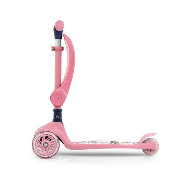 FUZZY 3-Wheel Balance Scooter with Seat for Kids pink