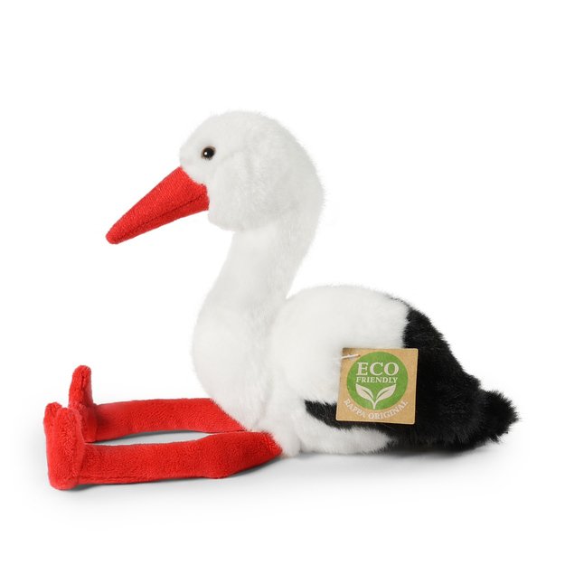 Plush stork 20 cm ECO-FRIENDLY