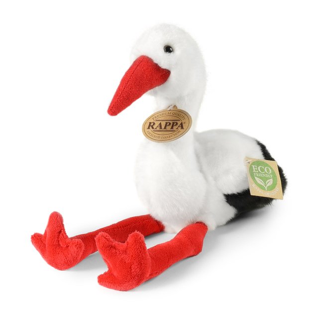 Plush stork 20 cm ECO-FRIENDLY