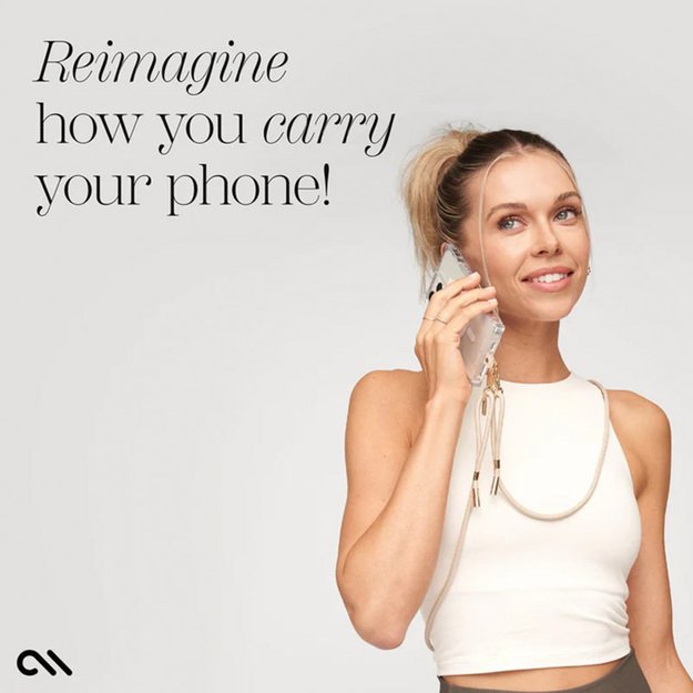 Case-Mate Phone Crossbody Rope – petnešėlė telefonui (smėlio spalvos) 7
