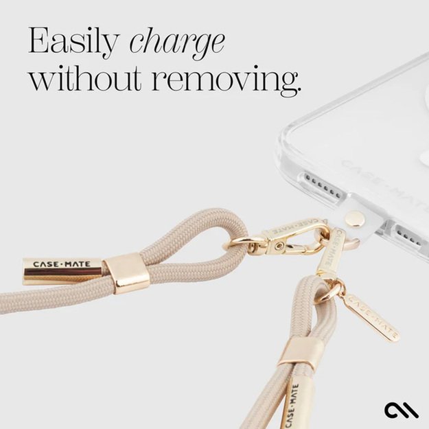 Case-Mate Phone Crossbody Rope – petnešėlė telefonui (smėlio spalvos) 4