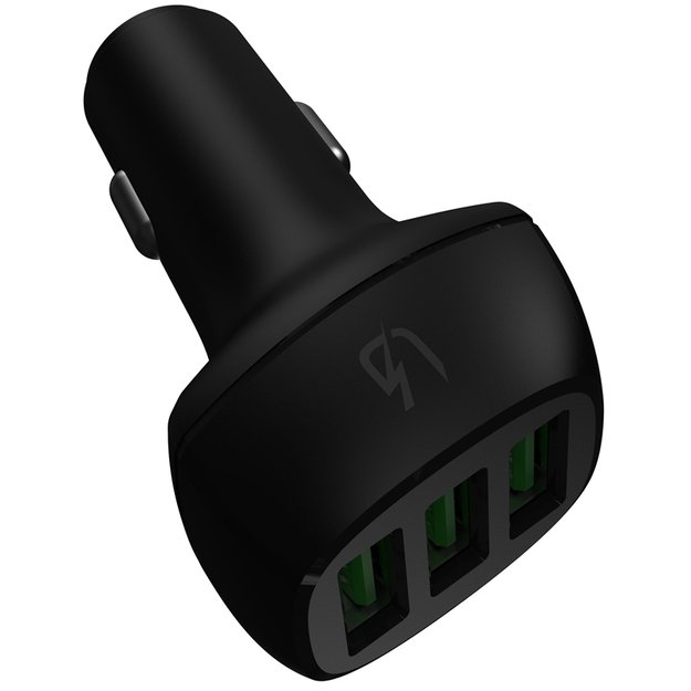 Green Cell automobilinis įkroviklis GC PowerRide 54W 3xUSB 18W su Ultra Charge technologija