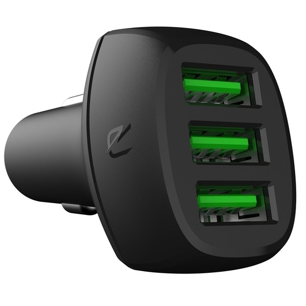 Green Cell automobilinis įkroviklis GC PowerRide 54W 3xUSB 18W su Ultra Charge technologija