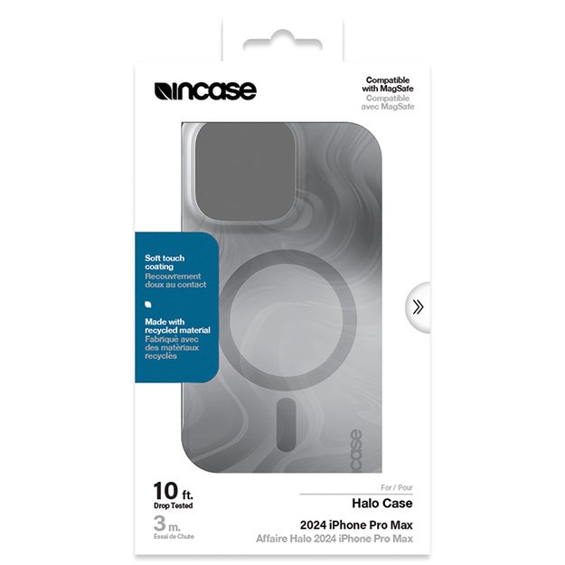 „Incase Halo Case MagSafe“ – „iPhone 16 Pro Max“ („Oil Slick Smoke“) dėklas 11