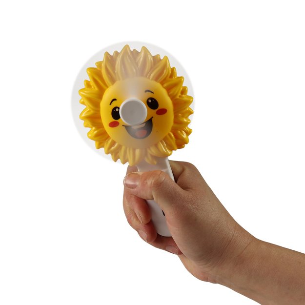 Handheld fan sunflower