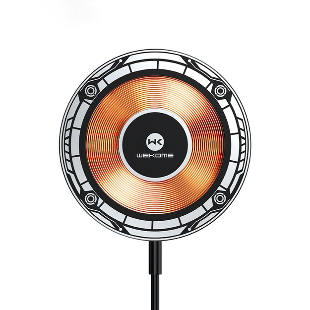 WEKOME WP-U99 Vanguard serija – MagSafe 15W indukcinis įkroviklis (juodas) 11