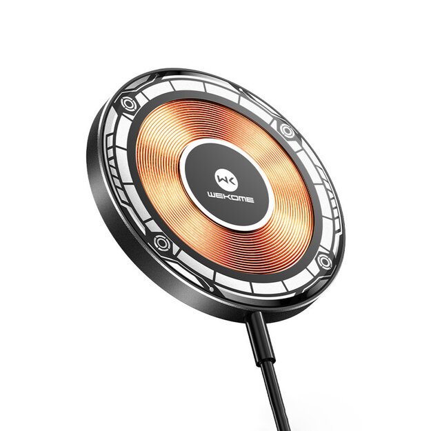 WEKOME WP-U99 Vanguard serija – MagSafe 15W indukcinis įkroviklis (juodas) 10