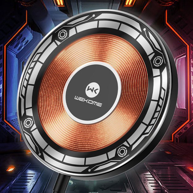 WEKOME WP-U99 Vanguard serija – MagSafe 15W indukcinis įkroviklis (juodas) 13