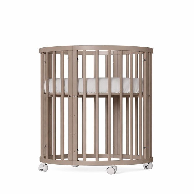 Children s growing 3-in-1 oval cot + mattress New Baby cashmere color
