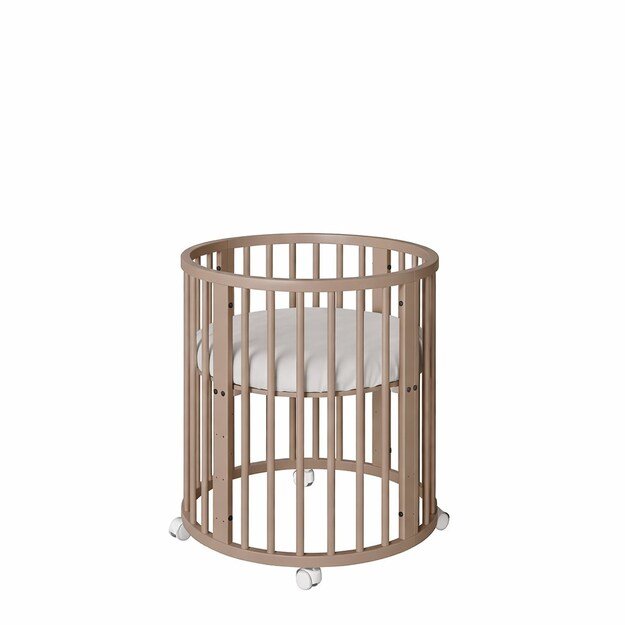 Children s growing 3-in-1 oval cot + mattress New Baby cashmere color