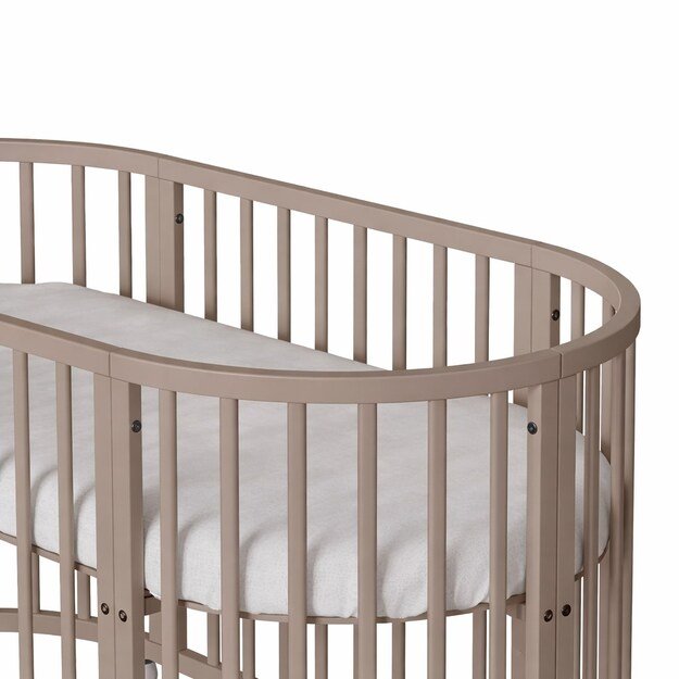 Children s growing 3-in-1 oval cot + mattress New Baby cashmere color