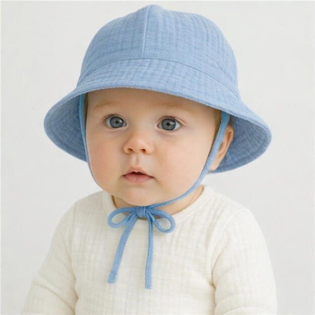 Baby Muslin Hat New Baby jeasn, 62 (3-6m)