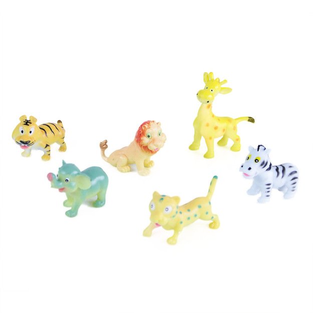 the funny wild animals, 6 pieces,2 types