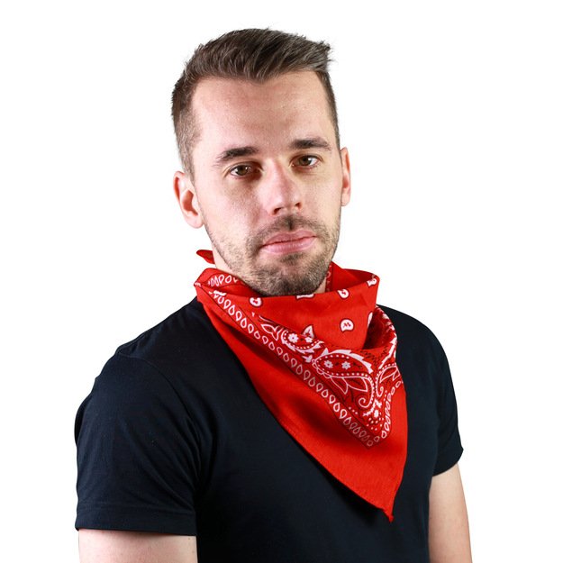 the red scarf, 53x53 cm