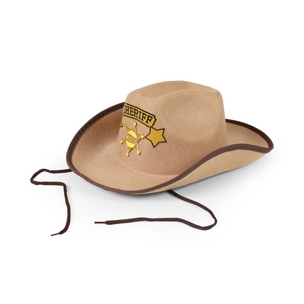 Children sheriff brown hat