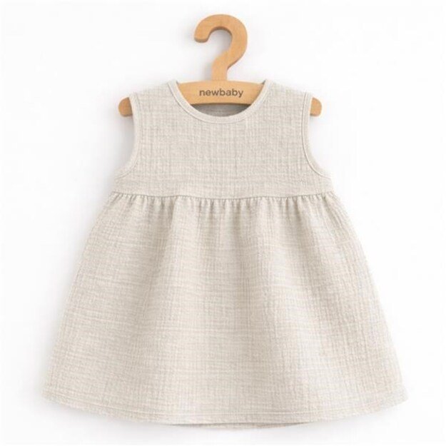 Baby Muslin Dress New Baby Ella linen, 92 (18-24m)