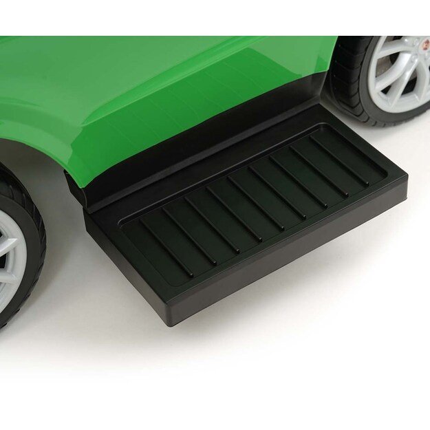 Milly Mally Porsche Cayenne green ride-on car with guide rod