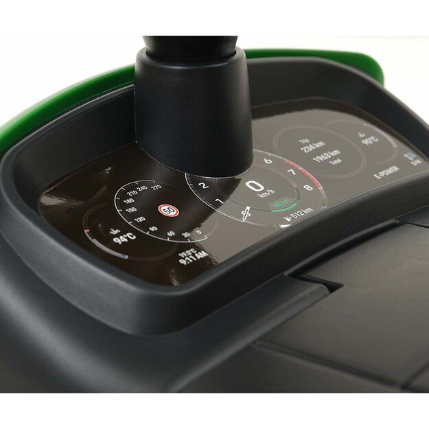 Milly Mally Porsche Cayenne green ride-on car with guide rod