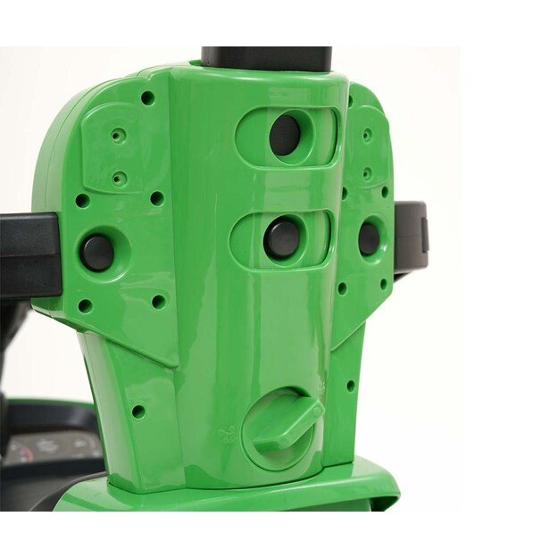 Milly Mally Porsche Cayenne green ride-on car with guide rod