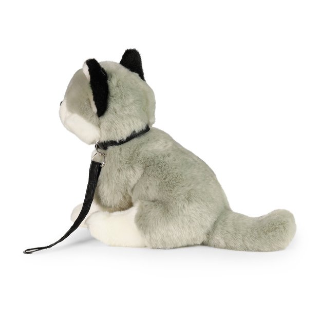 Plush Husky with leash 28 cm ECO-FRIENDLY