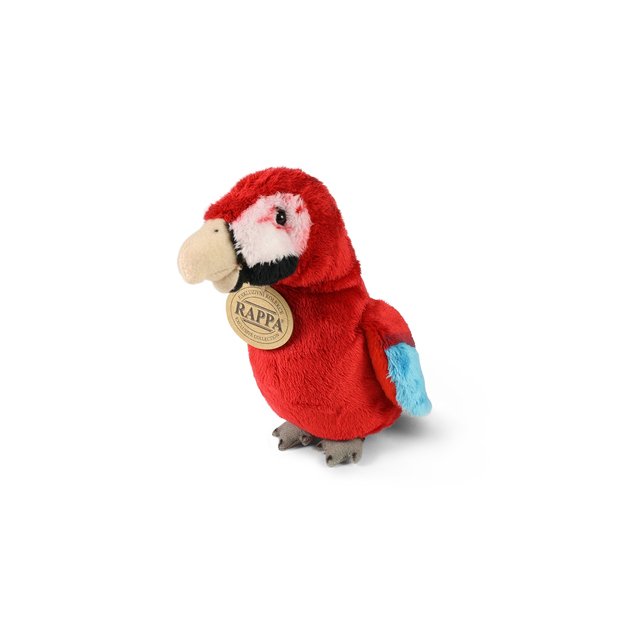 Plush red Macaw 15 cm ECO-FRIENDLY