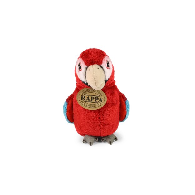 Plush red Macaw 15 cm ECO-FRIENDLY