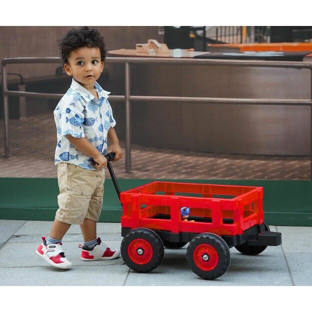 Electric tractor with trailer Milly Mally Rolly red