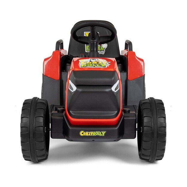 Electric tractor with trailer Milly Mally Rolly red