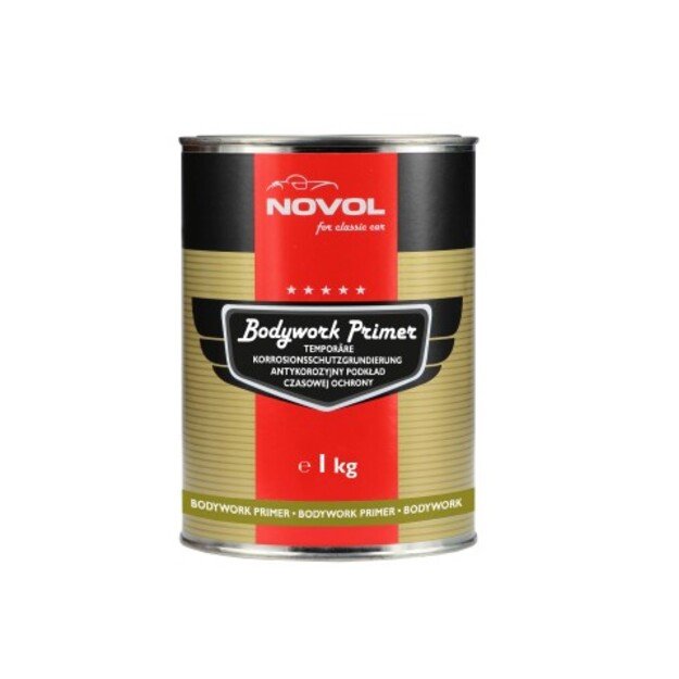 BODYWORK PRIMER - Laikinos apsaugos antikorozinis pravirinamas gruntas, raudonas&nbsp; 1kg  