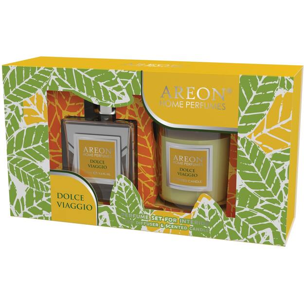 Rinkinys Kvapas 150 ml+žvakė DOLCE VIAGGIO Areon  