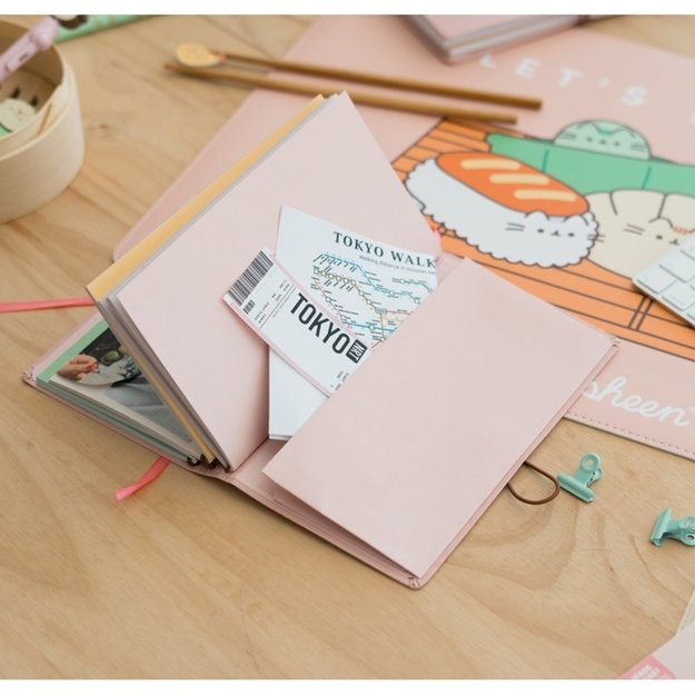 Pusheen - B6 Travel Notebook from the Sushi Roll Collection