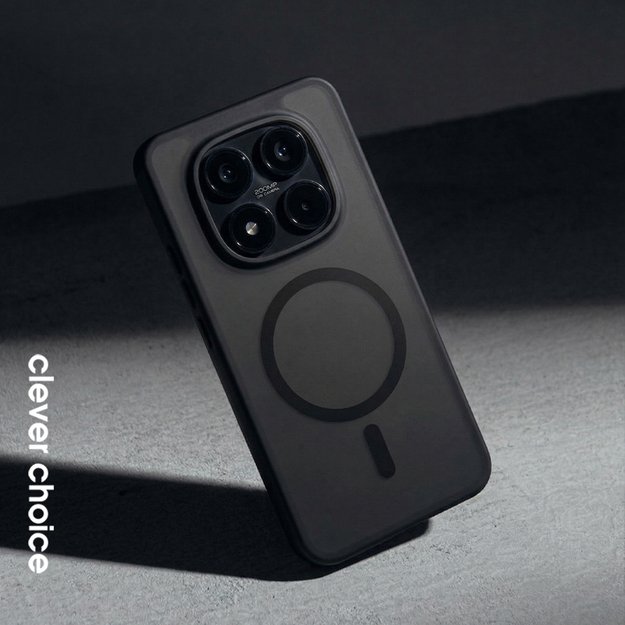 Crong Hybrid Matte Magnetic - MagSafe Case Xiaomi Redmi Note 15 Pro+ (black)