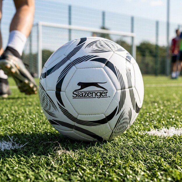 Slazenger - 32-panel training football size 5 (white/black)