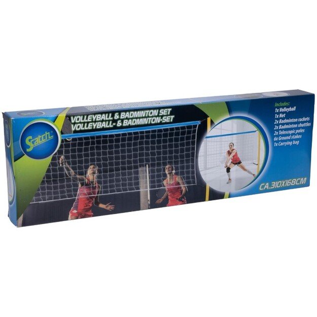 Scatch - 7-in-1 Volleyball and Badminton Set 310x168 cm