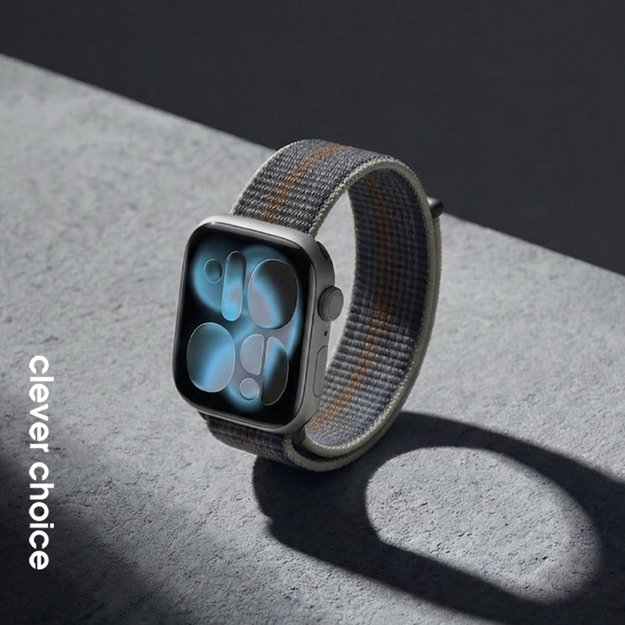 Crong Nylon - Sport Apple Watch Strap 38/40/41/42 mm (Cool Blue)