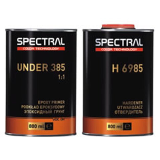 Epoksidinis gruntas su kietikliu UNDER385+H6985 1:1 (komplektas 0.8L+0.8L)  