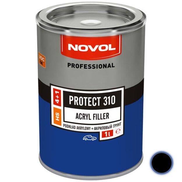 Akrilinis gruntas PROTECT 310 4+1 HS juodas 1 l  