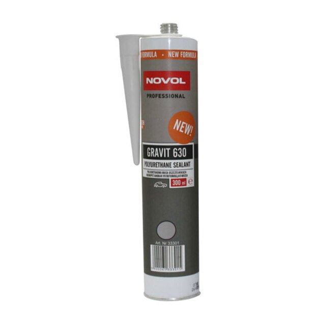 PU hermetikas pilkas GRAVIT 630 uždažomas 300ml  