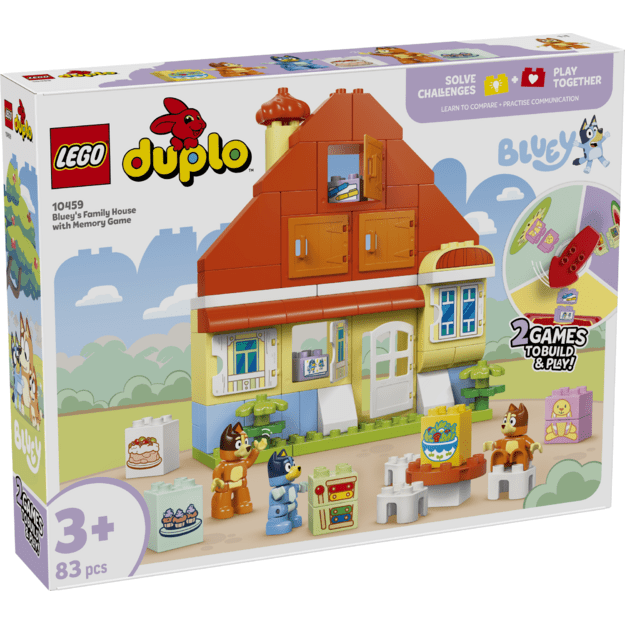 LEGO DUPLO Bluey s Family House with Memory Game