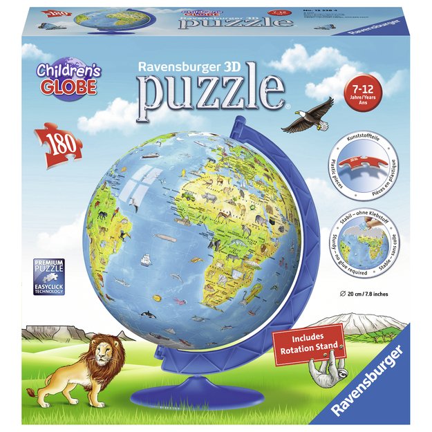 Ravensburger 3D Puzzle Ball 180 pc Children s Globe